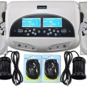 Theraveda Ionic Dual Detox Foot detoxification SPA Machine Toxin remove machine Professional Spa Ionic + 2 Round Arrays+ 2 Belts Cleanse Ionic Device Music Relax Beauty Care Machine For Men and Women