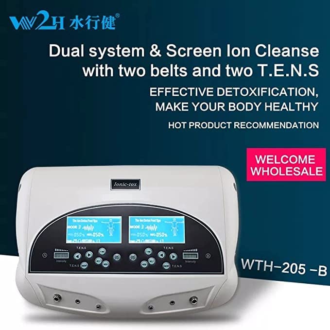 Theraveda Ionic Dual Detox Foot detoxification SPA Machine Toxin remove machine Professional Spa Ionic + 2 Round Arrays+ 2 Belts Cleanse Ionic Device Music Relax Beauty Care Machine For Men and Women - Image 5