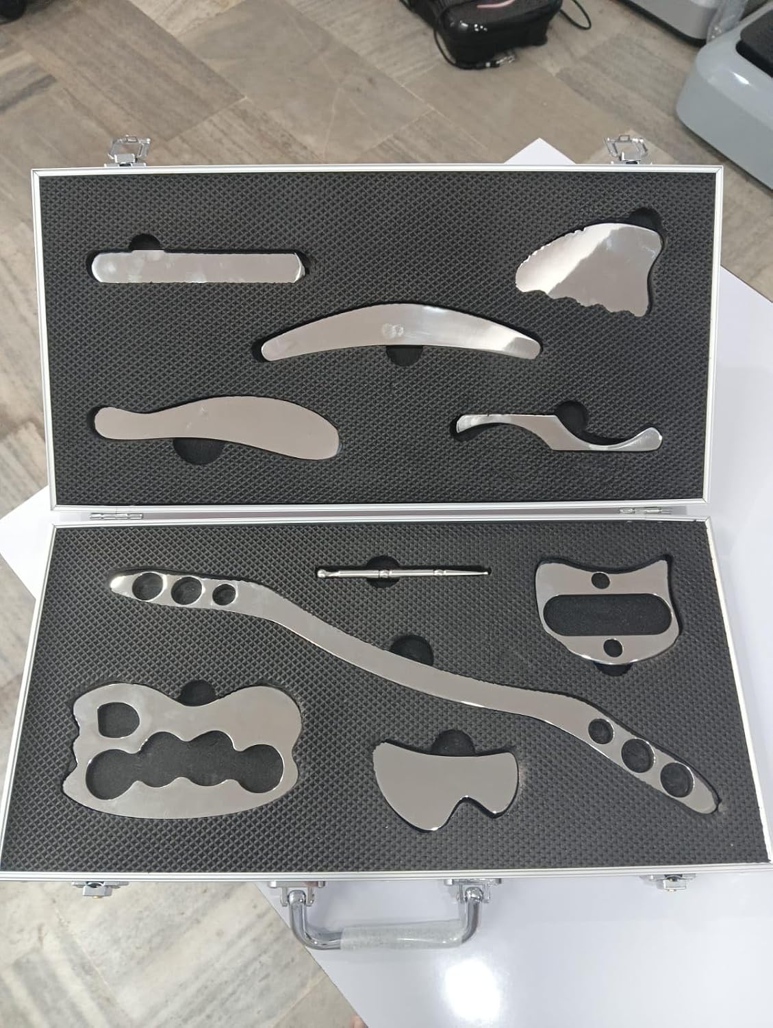 Stainless Steel Guasha Scraping Massage Tools Metal Gua Sha Myofascial Release Tools - Iastm Tools Great Soft Tissue Mobilization Tool Set - Image 2